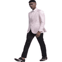 AlbertoNardoniStore Allen-101 Black Men's Suit with Bow Tie