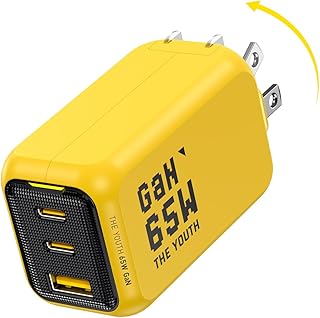Bloc de charge rapide AOHI Youth 65W GaN+ USB C, chargeur mural 3 ports — Chargeur Rapide Usb C