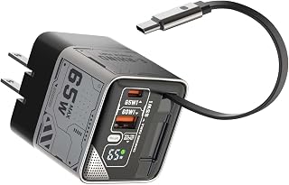Chargeur rapide GaN 65W MFish avec ports USB-C et USB-A