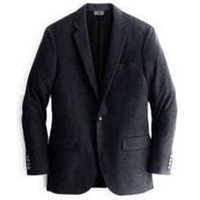 Black Cashmere Sport Coat with Notch Lapel