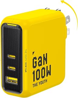 AOHI Youth 100W GaN USB C Wall Charger, 3-Port Fast Charger