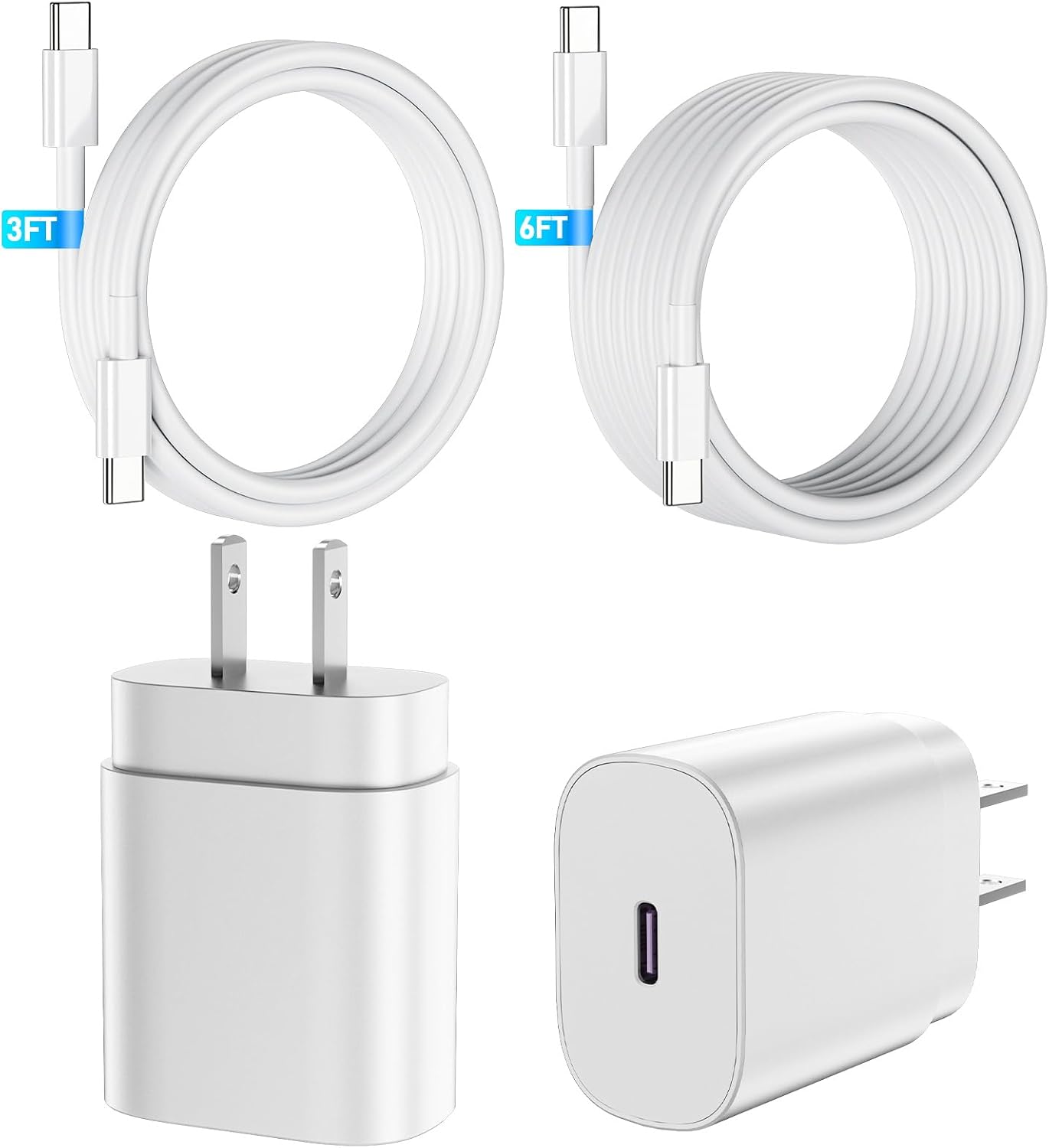 Chargeur rapide 25W USB C pour iPhone 17 16 15 avec câble 60W — Chargeur Rapide Usb C