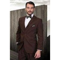 Alberto Nardoni Men's 2 Button Vented Jacket and Pleated Pants Suit