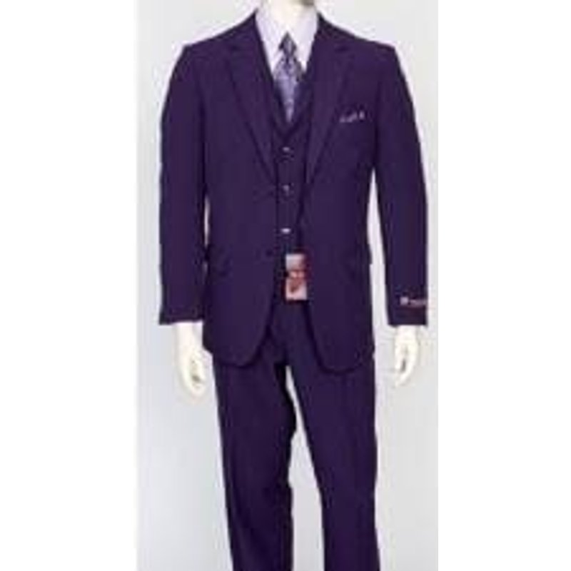 Alberto Nardoni Men's 2 Button Vented Jacket and Pleated Pant Suit — Mens Suits & Blazers