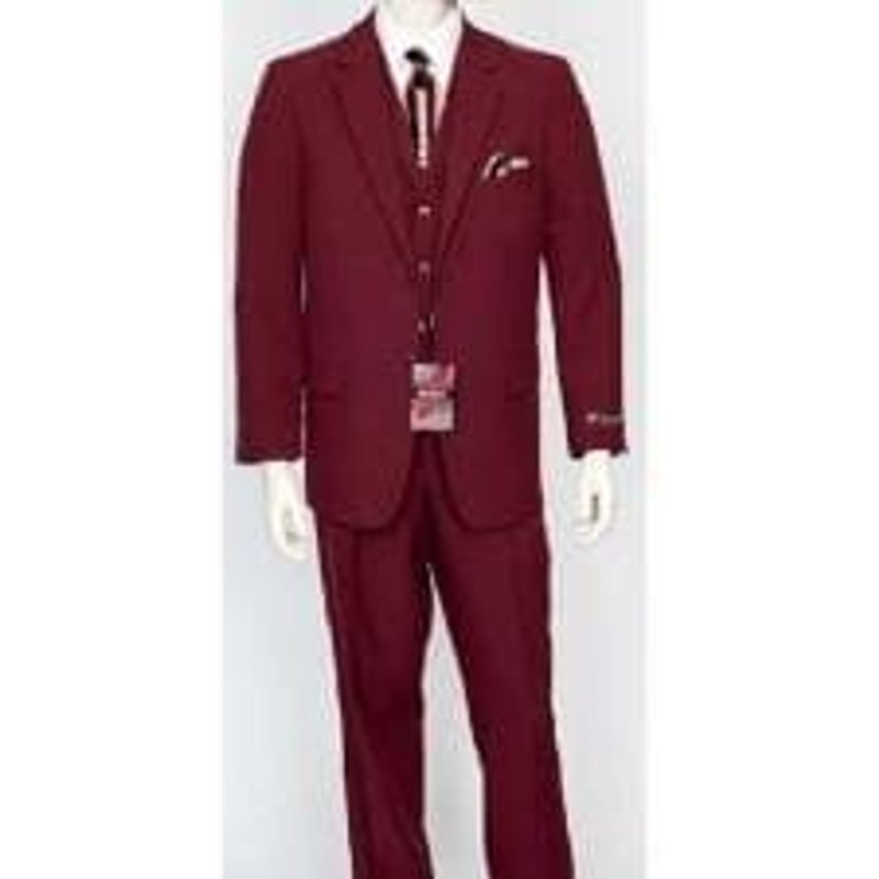 Veste à 2 boutons ventée avec pantalons plissés pour hommes Alberto Nardoni — Costumes et vestons pour hommes
