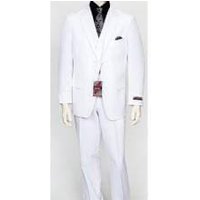 Alberto Nardoni Men's 2 Button Vented Jacket and Pleated Pant Suit