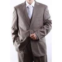 Alberto Nardoni Men's 2 Button Vented Jacket and Pleated Pant Suit