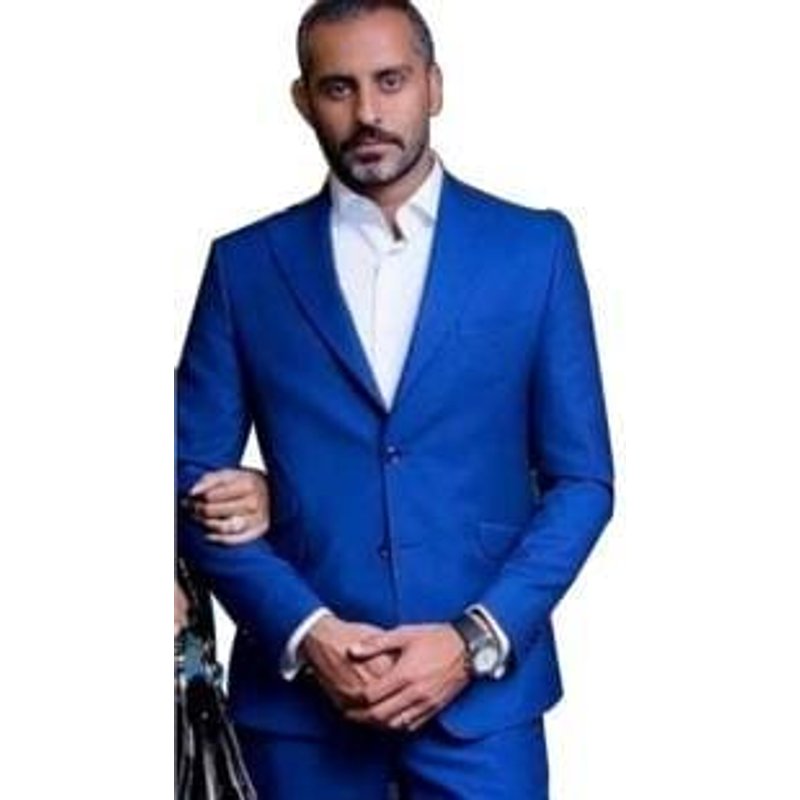 Alberto Nardoni Men's Suit Separates in Dark Royal Blue and Cobalt Blue — Mens Suits & Blazers
