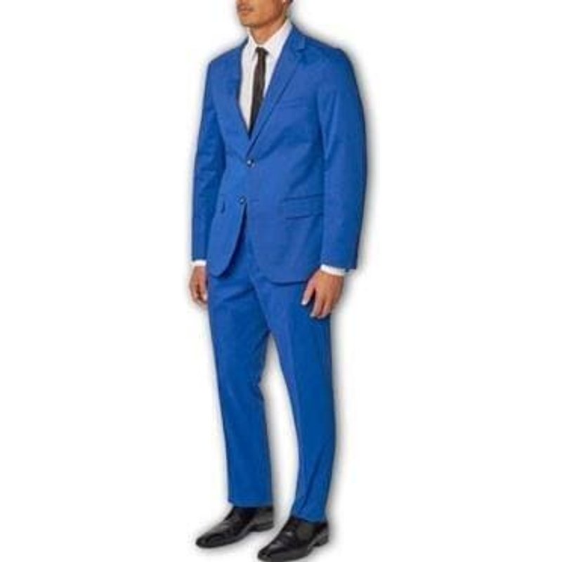Alberto Nardoni Men's Suit Separates Wool Fabric French Blue — Mens Suits & Blazers