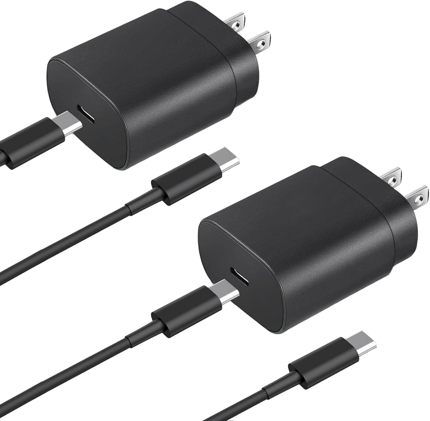 Chargeur mural USB C 25W pour appareils Samsung - 2 unités — Chargeur Rapide Usb C