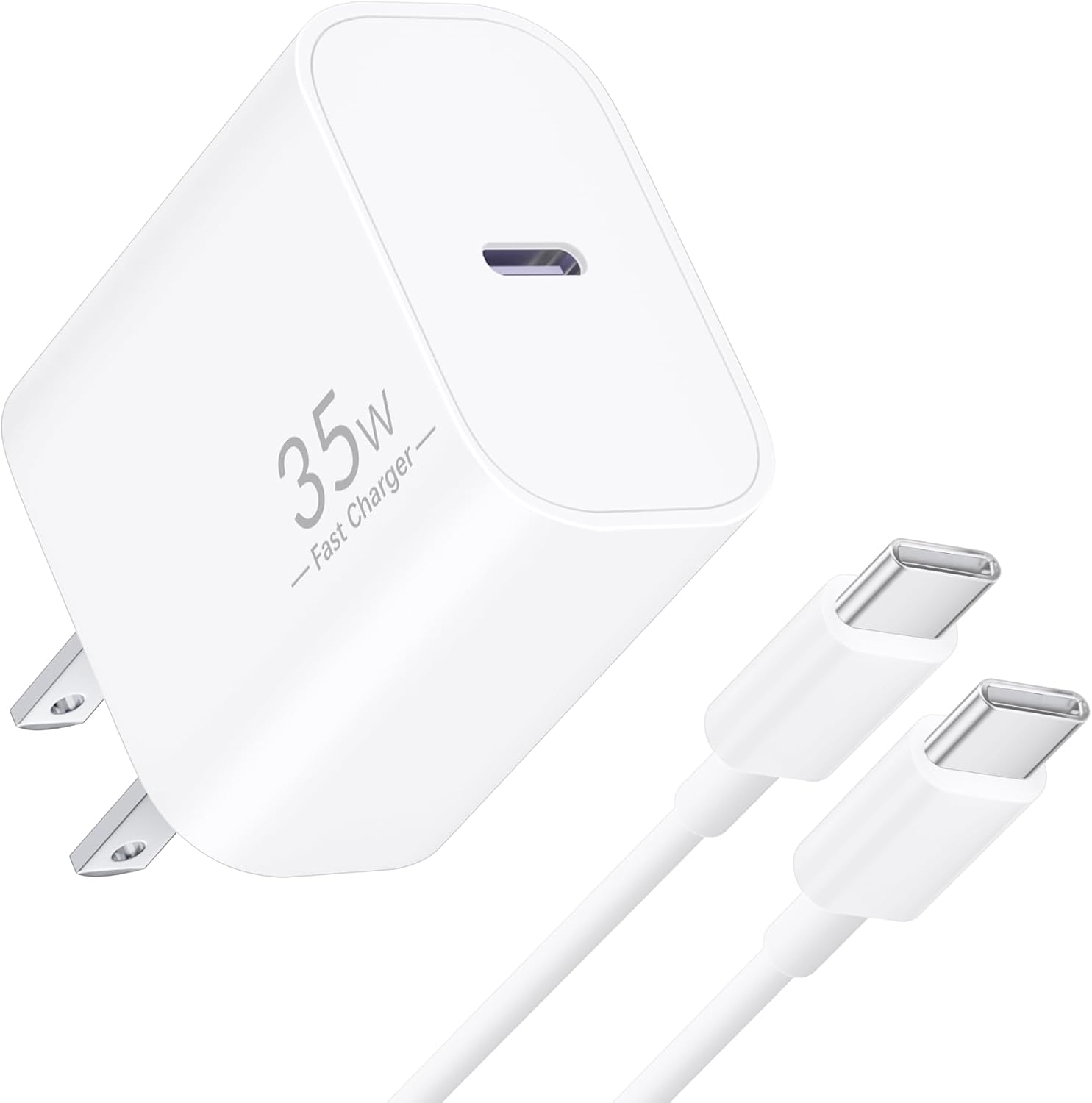 Chargeur Pixel 10 9 8 7 6 Pro XL 35W avec câble USB C de 6 pieds — Chargeur Rapide Usb C