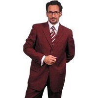 Alberto Nardoni Store Dark Burgundy Suit Size 36 Regular