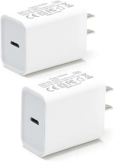 2Pack USB C Charger Block 20W PD Fast Charging Wall Plug