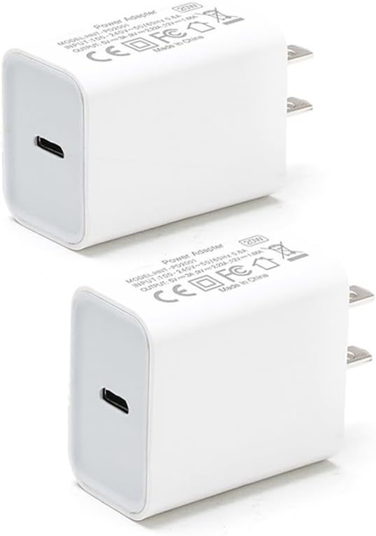 Bloc de chargeur USB C 20W PD - 2 pièces — Chargeur Rapide Usb C