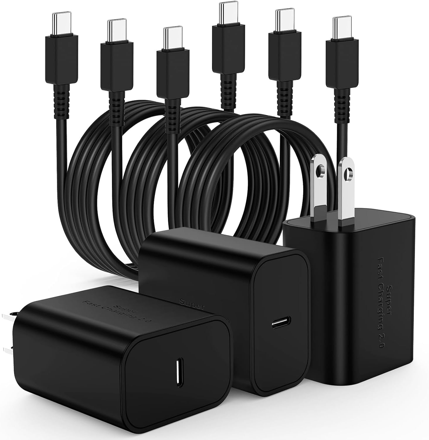 Chargeur USB C 45W 3-Pack pour appareils Samsung Galaxy — Chargeur Rapide Usb C
