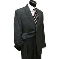 Alberto Nardoni Store Men's Size 54 Short Suit with Stripe Pants