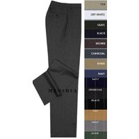 Pantalons habillés plissés pour hommes Mizzani