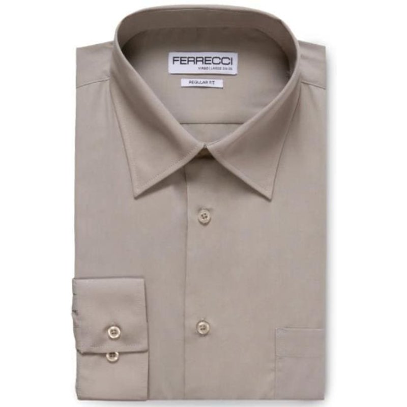 Alberto Nardoni Men's Dress Shirt Light Grey — Mens Dress Shirts