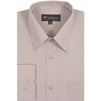 Chemise de costume pour homme Alberto Nardoni argent uni