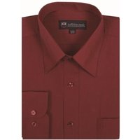 Chemise de Costume pour Homme Alberto Nardoni Bordeaux à Deux Tons