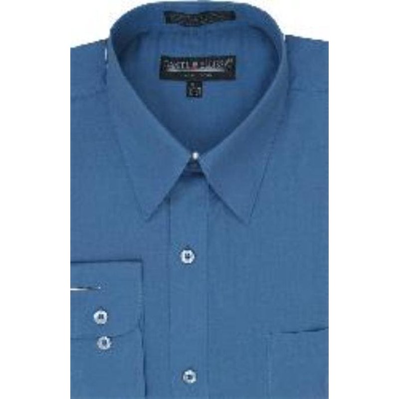 Chemise Homme pas cher Chemise Bleue Remise Abordable Chemise 35 $ — Chemises habillées pour hommes