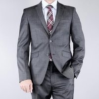 Light Grey Slim Fit Suit by AlbertoNardoniStore