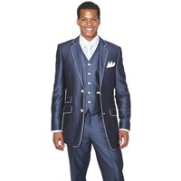 Light Blue Slim Fit Suit by AlbertoNardoniStore