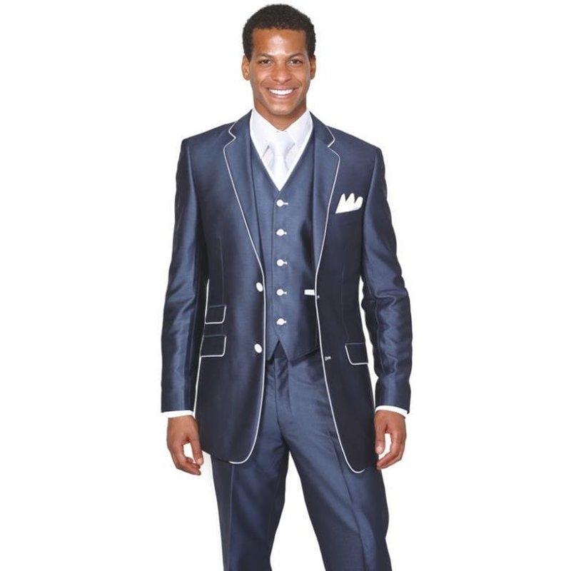 Light Blue Slim Fit Suit by AlbertoNardoniStore — Mens Suits & Blazers