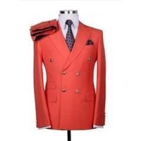 Costume de vêtements pour hommes orange brûlé