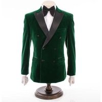 Blazer à velours double seins pour hommes - Blazer noir