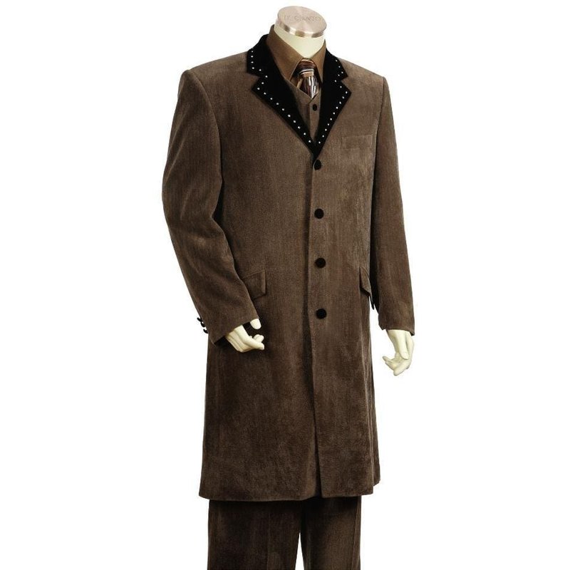 Men's Brown Floor Length Coat — Fashion Accessories