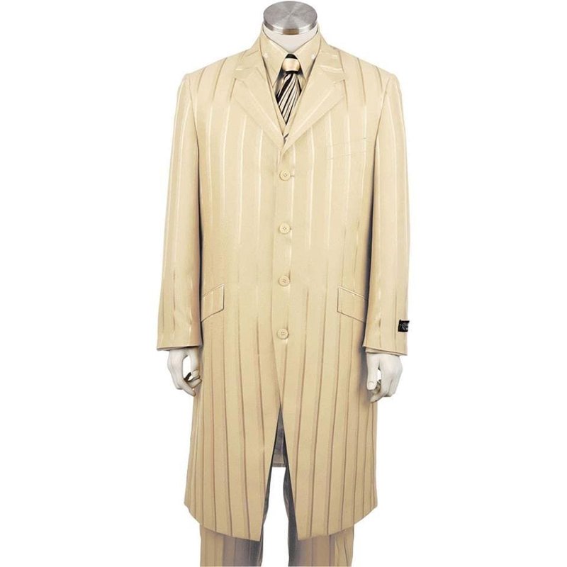 Hommes Longueur du plancher Manteau Taupe Manteau — Accessoires de mode