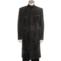 Hommes Longueur du plancher Manteau gris Manteau — Accessoires de mode