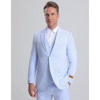 Costume Tuxedo Seersucker Rayé Bleu Alberto Nardoni Store — Costumes et vestons pour hommes