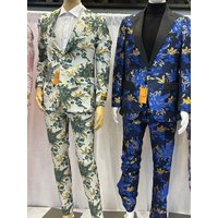 Green & Gold Tuxedo Blazer — Mens Suits & Blazers