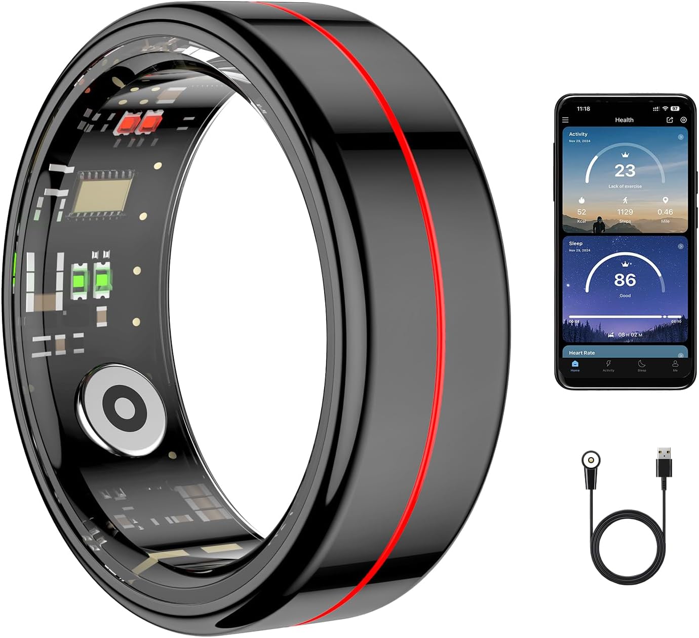 Smart Ring Health Tracker for Fitness and Sleep Monitoring — Fitness Tracker