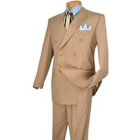 Alberto Nardoni Men's Double Breasted Suit with Pleated Pants