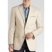 Blazer en Lin Grande Taille pour Hommes en Tan — Costumes et vestons pour hommes