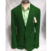 Mens Big and Tall Linen Blazer Hunter Green