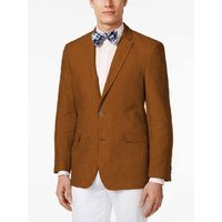 Blazer en lin brun pour hommes grandes tailles — Costumes et vestons pour hommes