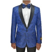 Costume de bal bleu royal à double boutonnage — Costumes et vestons pour hommes