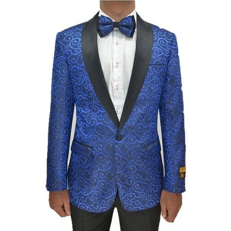 Royal Blue Double Breasted Prom Suit — Mens Suits & Blazers