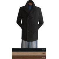 Manteau Peacoat pour Hommes AlbertoNardoniStore avec Fermeture Boutonnée