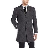 AlbertoNardoniStore Men's Peacoat with Hidden Pockets — Winter Jacket Men