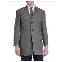 AlbertoNardoniStore Men's Peacoat with Button Closure — Winter Jacket Men