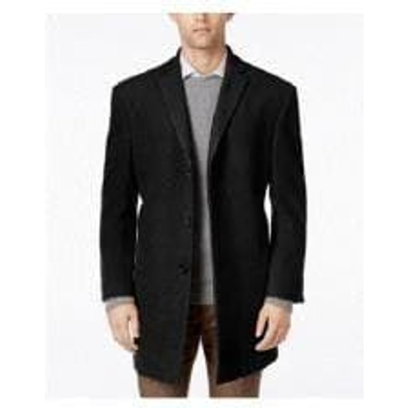 AlbertoNardoniStore Men's Peacoat with Button Closure — Winter Jacket Men