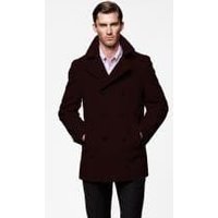Peacoat pour hommes AlbertoNardoniStore avec fermeture à boutons — Veste d'hiver Hommes