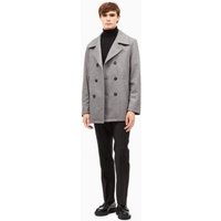 AlbertoNardoniStore Manteau Peacoat en Laine pour Homme Gris Clair — Veste d'hiver Hommes