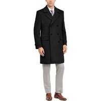 AlbertoNardoniStore Men's Double Breasted Peacoat in Red — Winter Jacket Men