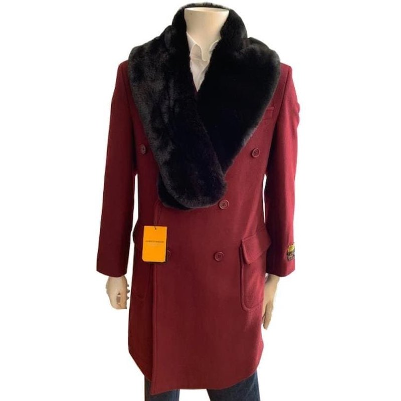 Double Pardessus et pardessus en cachemire à trois quarts de poitrine - Pardessus Alberto Nardoni — Veste d'hiver Hommes